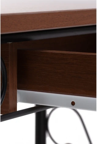 Туалетный столик Woodville Клео 3 черный / орех 446222