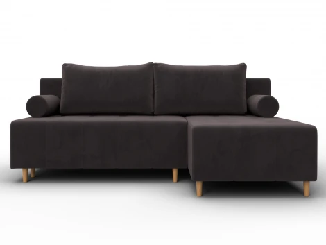 Диван угловой Лига-102 угол универсальный (ДСП,Брус,Фанера,Велюр/Коричневый) Лига Диванов 134793