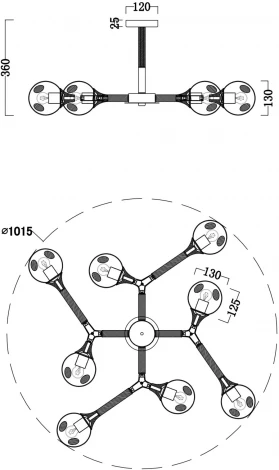 Потолочная люстра Freya Amy FR5105CL-08W