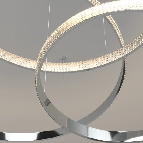 Подвесной светильник Eurosvet Posh 90175/5 (регулировка яркости, LED, 220V, пульт управления, на тросе, кольцо)