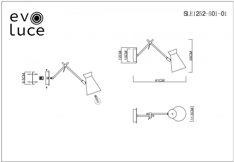 Бра Alfeo SLE1252-501-01 Evoluce (220V)