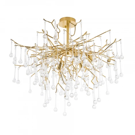 Потолочная люстра хрустальная на штанге Modelux MODESTYLE MS.2106.6 GD