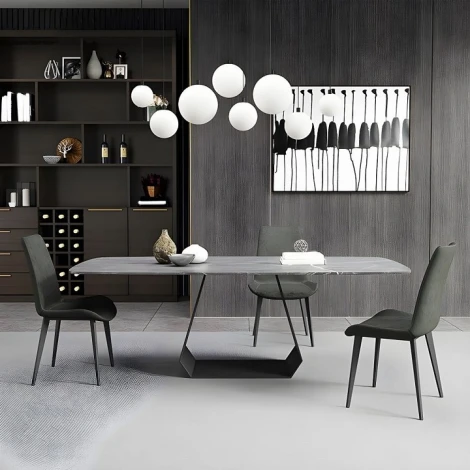 Стол обеденный Echo Haven Hesby (Металл/Серый) арт.HSBI_HTD0060_grey