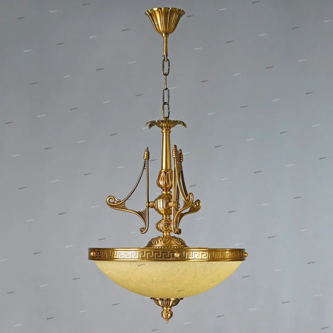 Люстра подвесная Ambiente by Brizzi Tenerife, 5 ламп, бронза с бежевым