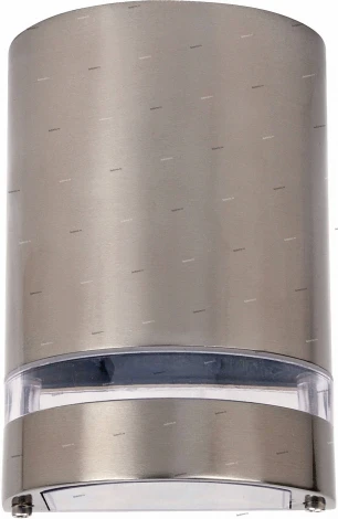 Светильник настенный уличный Horoz Gardenya, 1 плафон, никель с прозрачным