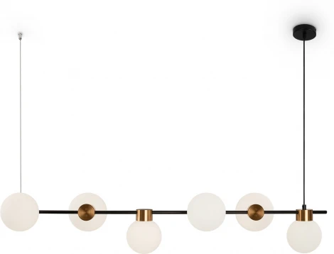 Подвесной светильник Freya Gatsby FR5232PL-06B (220V, на тросе, шарики, молекулы)