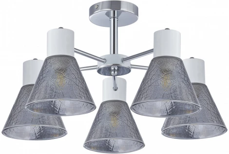 Потолочная люстра на штанге Arte Milano Napoli 322408/5 CR+WH (220V)
