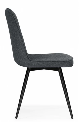 Обеденный стул Woodville Texas (Металл, Рогожка/Черный) арт.15889