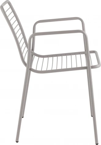 Стул с подлокотниками Дели металл серый Stool Group (арт.УТ000039266)