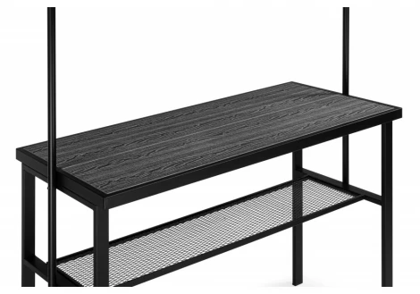 Барный стол Woodville Сари 120х50х171 дпк графит / черный