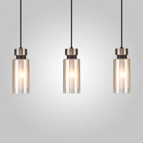 Подвесной светильник Eurosvet Amado 50115/3 черный (220V, на проводе)