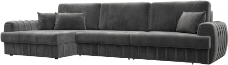Диван угловой Лига-057 НПБ Лонг угол левый Лига Диванов (Велюр) арт.129306L