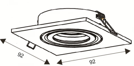 Встраиваемый точечный светильник Lucide Tube 22955/01/30 (220V)