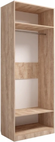 Шкафы Woodville Майя М-02 дуб баррик светлый / крем брюле