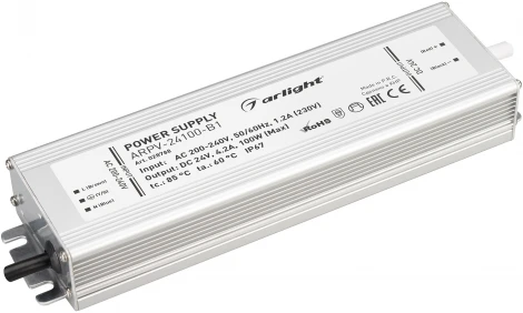Блок питания ARPV-24100-B1 (24V, 4,2A, 100W) (IP67 Металл) 028788 Arlight ARPV