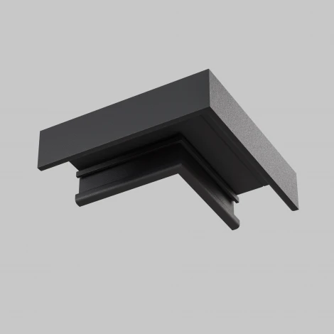 Коннектор угловой, накладной, черный Maytoni Accessories for tracks Basity TRA172CL-11B
