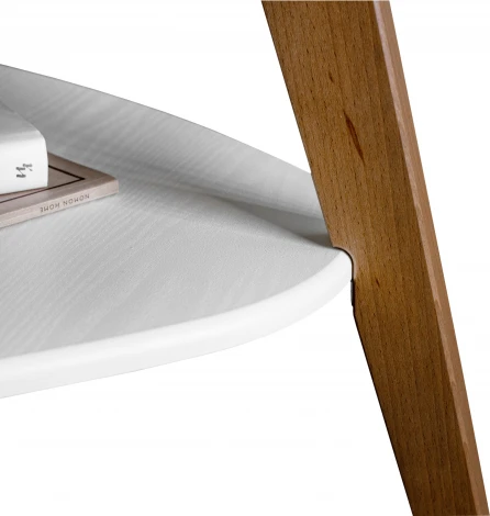 Стол журнальный BeautyStyle 24 белый/бук Mebelik арт.009004