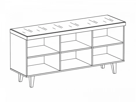 Тумба Kristal ОГОГО 468185 (зеркальный)