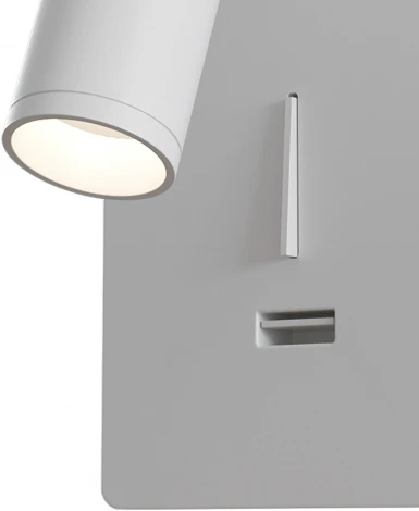 Настенный светильник с usb-портом (бра для чтения) Mirax 3000К 3Вт IP 20 LED Maytoni Technical C041WL-L3W3K (220V, выключатель)