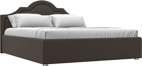 Кровать интерьерная Афина 160 (Коричневый/Рогожка) Лига Диванов арт.123044