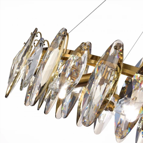 Подвесная люстра Ancona SL1227.303.12 ST Luce (220V, хрусталь, подвески, на тросе, круглые)