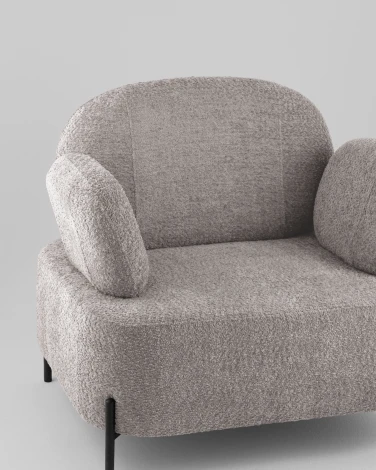 Кресло Stool Group Кэнди ткань букле светло-серый арт.УТ000040026