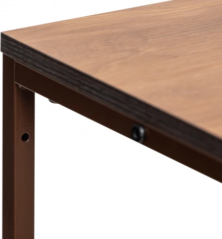 Комод Leset Локи 5 ящиков с полкой (Сталь,Искусственный лен/Бежевый,Светло-коричневый,Темно-коричневый) арт.2500000229091