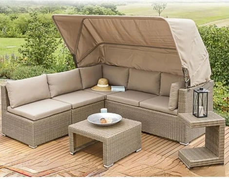 Диван-трансформер из искусственного ротанга AFM-320 Beige Afina