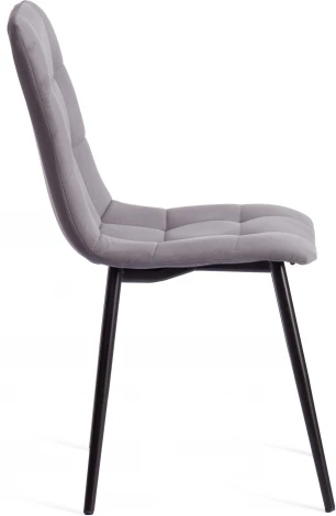 Стул CHILLY MAX / 1 шт. в упаковке (Велюр,Металл  /Темно-серый,Черный)
