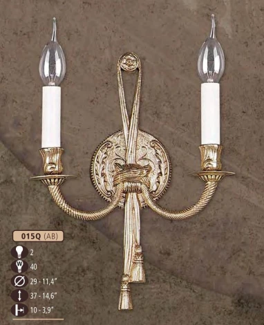 Бра Riperlamp 015Q 015Q/2 AB