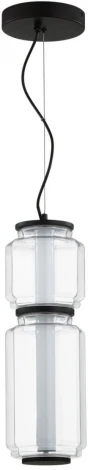 Подвесной светильник Odeon Light Jam 5409/20L черный/прозрачный/металл/стекло/акрил LED 20W 3000K 1480Лм (220V, на тросе, круглые)