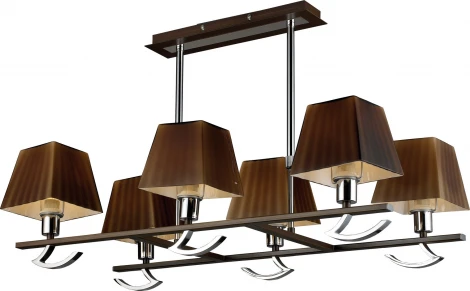 Потолочная люстра N-Light 432 432-06-17 chrome + wengue