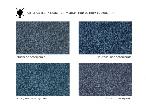 Диван угловой Лига-099 угол универсальный (ДВП,ДСП,ЛДСП,Брус,Фанера/Пластик/Велюр/Синий) Лига Диванов 132585