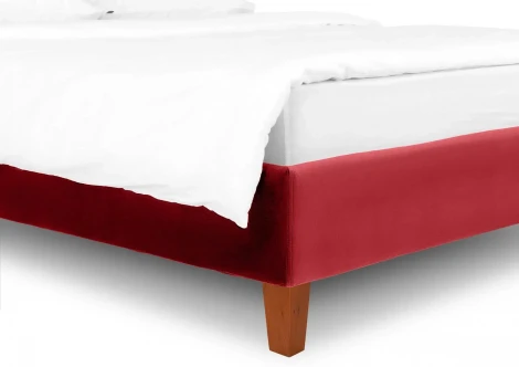 Кровать Queen II Victoria L 1600 ОГОГО (арт.663245), (Ткань/Бордовый)