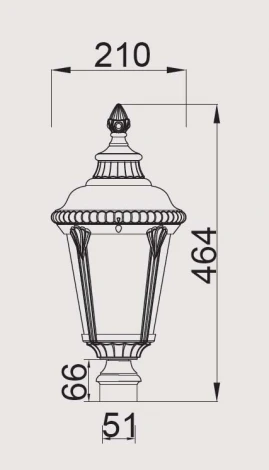 Уличный консольный светильник Oasis Light Munich 2 S Gb 79753S