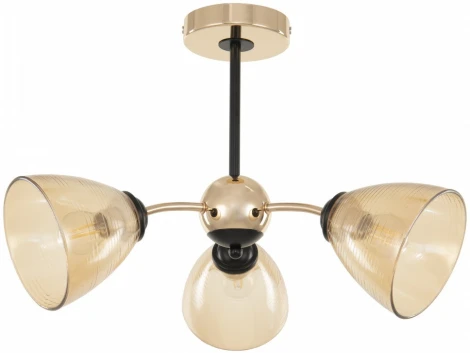 Потолочная люстра на штанге Arte Milano Napoli-329007 329007/3 GD.BK (220V)