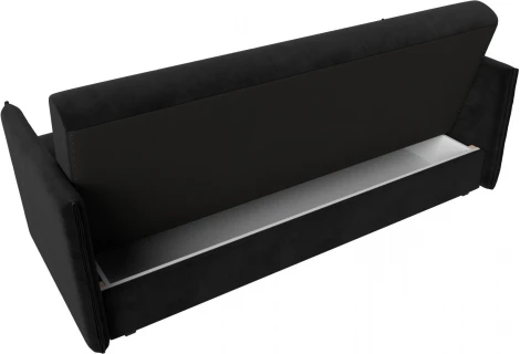 Диван-книжка Лига-018 (Черный/Велюр) Лига Диванов арт.117849