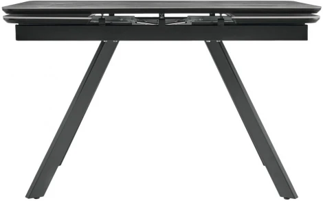 Стол Arthur раскладной 120-184x80x75см, керамогранит серый мрамор Greys Grey, чёрный Bradex Home арт.RF 0656
