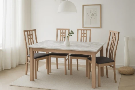 Стул СB-2482YBH цвет MILKY WHITE молочный дуб/ CAMEL M-City 64379