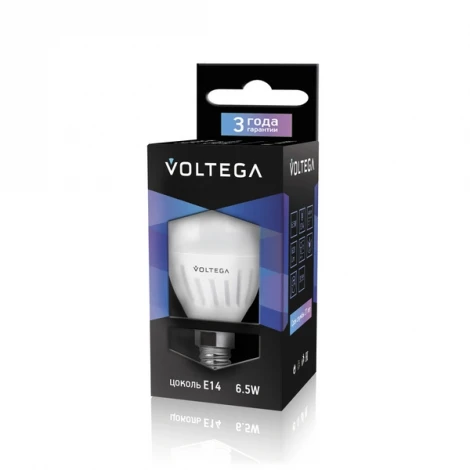Лампочка светодиодная E14 6 Вт Voltega Ceramics 4693