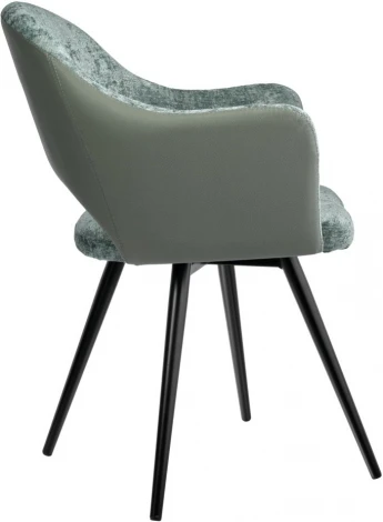 Стул Bradex Home Bruno зеленый шенилл с экокожей с поворотным механизмом (RF 0674)