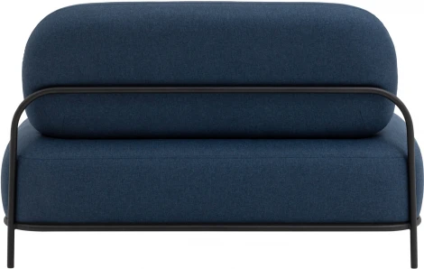 Диван Stool Group Стоун рогожка синий УТ000036926