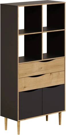 Стеллаж Like широкий ОГОГО (арт.344432), (ЛДСП/Коричневый)