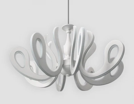 Подвесная люстра Ambrella Orbital Klassika FK82/8 WH 504W D820