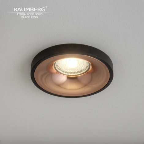 Встраиваемый светильник Raumberg TerraRGd\Bk Rose Gold\Black