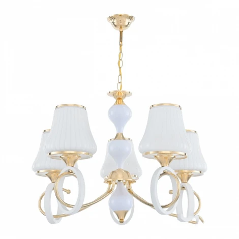 Подвесная люстра Arte Milano Florentia-2387 302387/5 Wh/Gd (220V, на цепи)