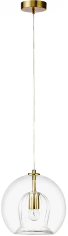 Подвесной светильник Crystal Lux LUISA SP1 BRASS/TRANSPARENT (на проводе)