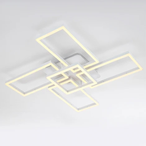 Потолочная люстра светодиодная на штанге с пультом с регулировкой цветовой температуры и яркости LED4U LED4U L11004-5 WH