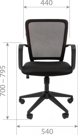 Компьютерное кресло CHAIRMAN 698 (Пластик,Ткань,Сетка/Синий)