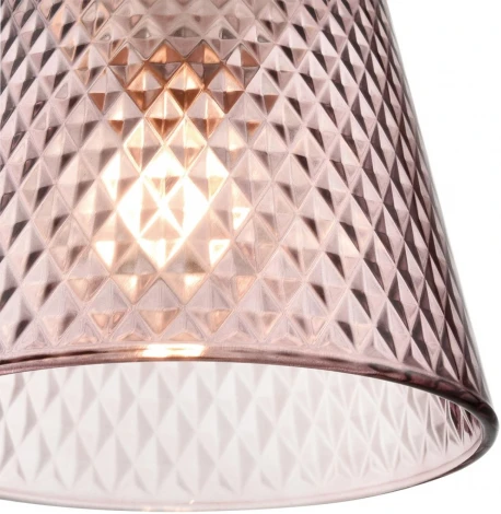 Подвесной светильник Lumion Manola 8048/1А хром/розовый металл/стекло E27 1*60W 220V